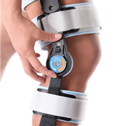 "ROM" FEMOROTIBIAL TELESCOPIC FUNCTIONAL BRACE