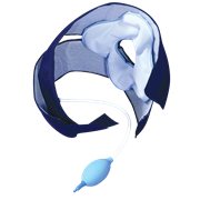 PATELLAR BRACE WITH "PNEUGEL" AIR-GEL PAD