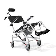 Καρέκλα αλουμινίου τροχήλατη, αδιάβροχη με WC