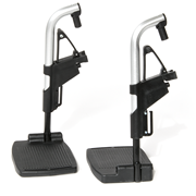 Aluminum wheelchair with attendant 