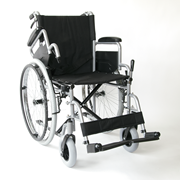 Wheelchair with attendant brakes