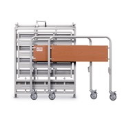 Μονόσπαστη κλίνη με ρόδες