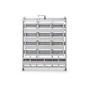 Μονόσπαστη κλίνη με ρόδες