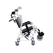 Καρέκλα αλουμινίου τροχήλατη, αδιάβροχη με WC