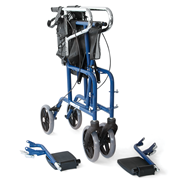 "Rollator" walker with footrests