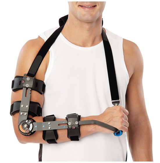 Τηλεσκοπικός λειτουργικός νάρθηκας αγκώνος “Rom Orthosis”