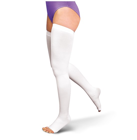 THIGH-HIGH SOCKS  ANTI-EMBOLISM WITH SILICONE 18-24 mmHg