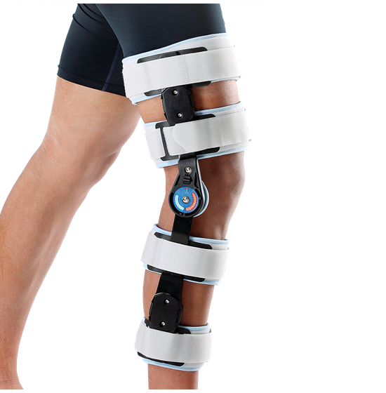 "ROM" FEMOROTIBIAL TELESCOPIC FUNCTIONAL BRACE