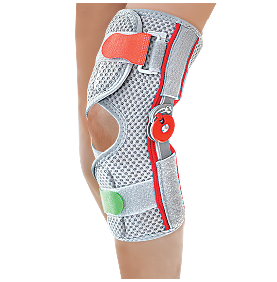 PEDIATRIC PATELLAR BRACE WITH "ROM" HINGE - OPEN