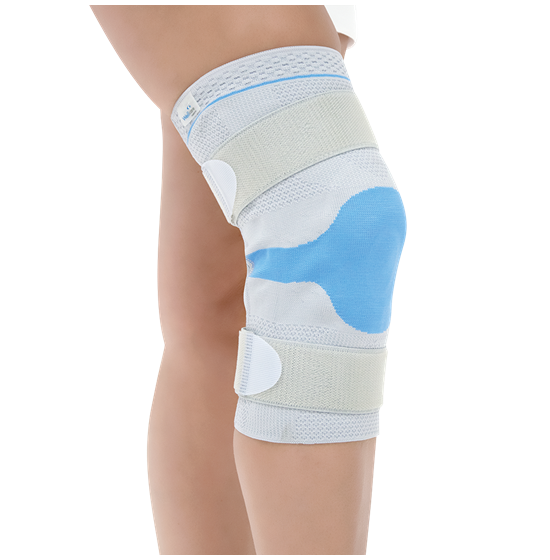 KNEE BRACE WITH STRAP AND SILICONE