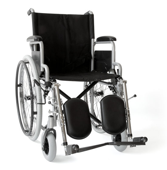 Wheelchair with tilting footrests
