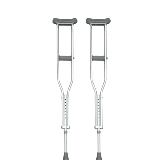 Giant aluminum crutches  with  a ball
