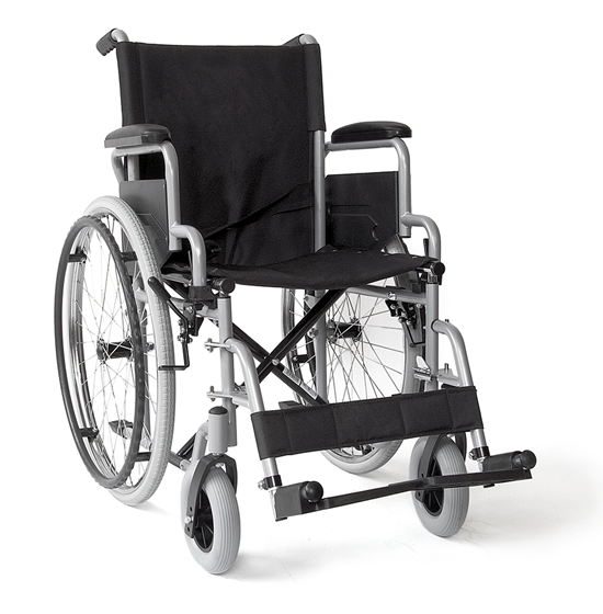 Wheelchair with removable  sides & footrests