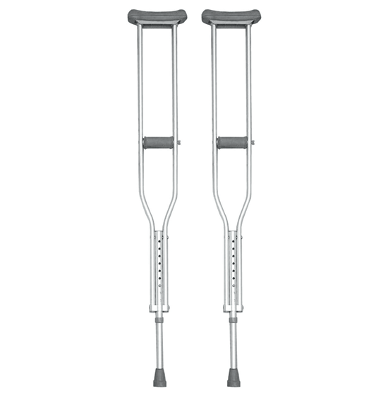 Giant aluminum crutches  with  a ball