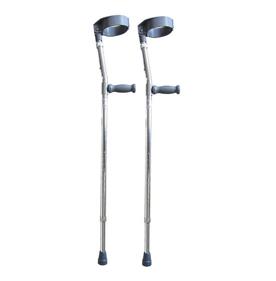 Elbow crutches closed