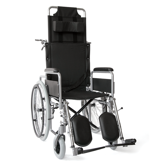 Wheelchair with tilting backrest