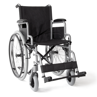 Wheelchair with removable  sides & footrests