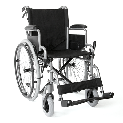 Wheelchair with attendant brakes
