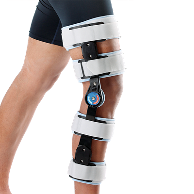 "ROM" FEMOROTIBIAL TELESCOPIC FUNCTIONAL BRACE