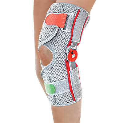 PEDIATRIC PATELLAR BRACE WITH "ROM" HINGE - OPEN