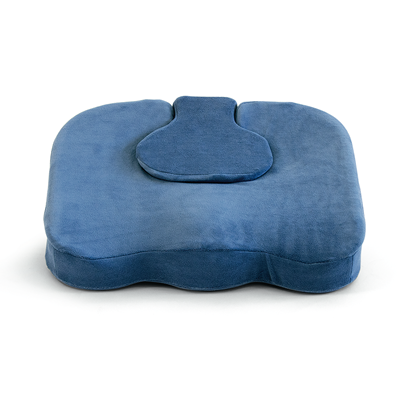 Coccyx cushion with removable "post"