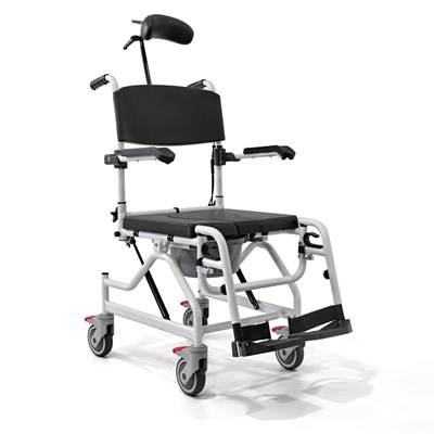 Καρέκλα αλουμινίου τροχήλατη, αδιάβροχη με WC