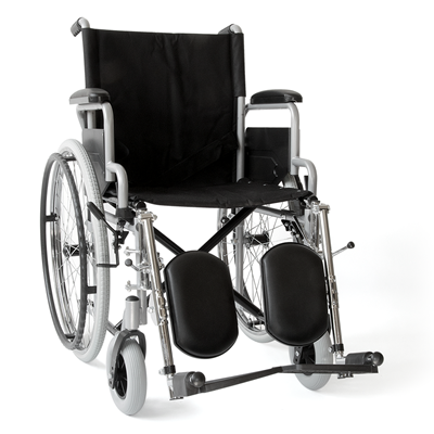 Wheelchair with tilting footrests