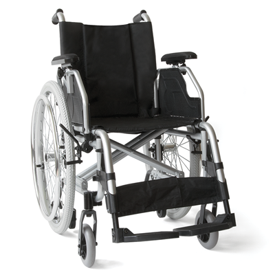 "D-Cross" aluminum wheelchair