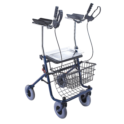 "Rollator" walker with hand grips