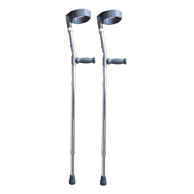 Elbow crutches closed