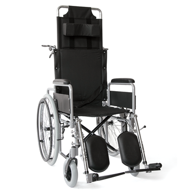 Wheelchair with tilting backrest